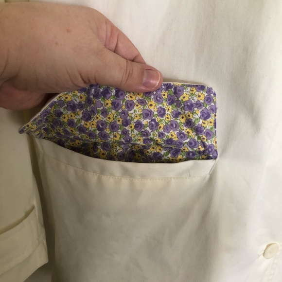 Land’s End NWOT ivory rain coat - Picture 8 of 16